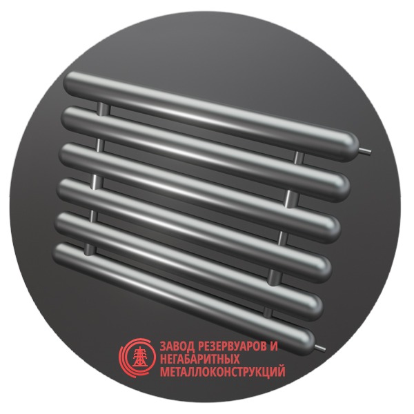 Регистры отопления шестирядные РСЭ-6x42x2.0-10000 мм