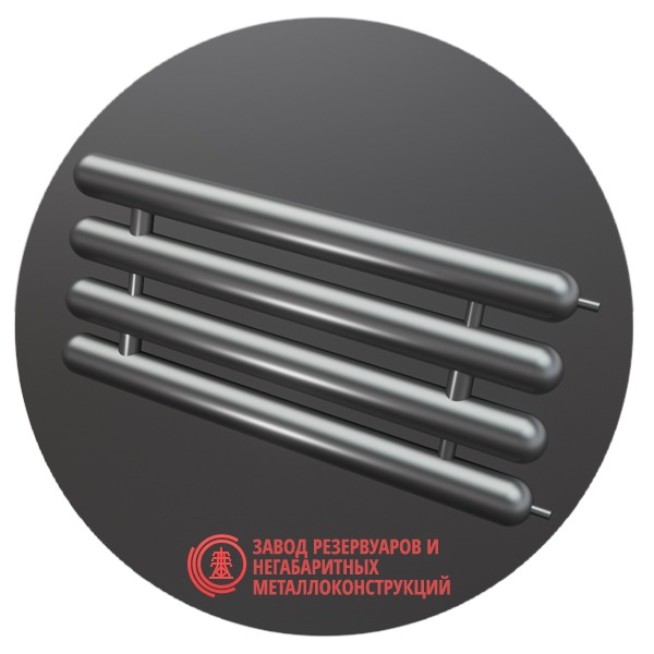 Регистры отопления четырехрядные РСЭ-4x57x2.5-3000 мм